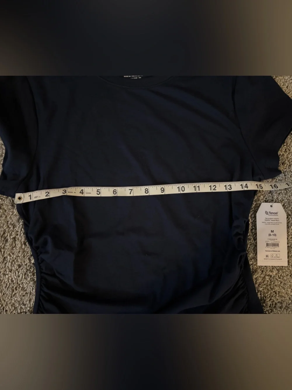 Time and Tru Women’s Short Sleeve Tees - Navy and Light Pink Size M - Picture 5 of 14